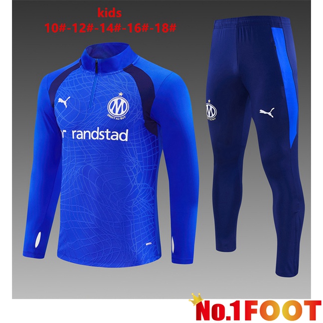 Marseille OM Kids kit Training Tracksuit Blue 2026/2027