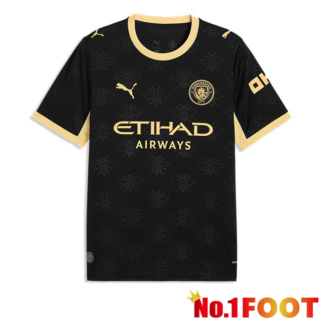 Manchester City Away Soccer Jersey Black 2026/2027