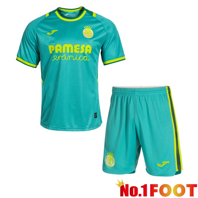 Villarreal Kids Third Soccer Jersey Green 2026/2027