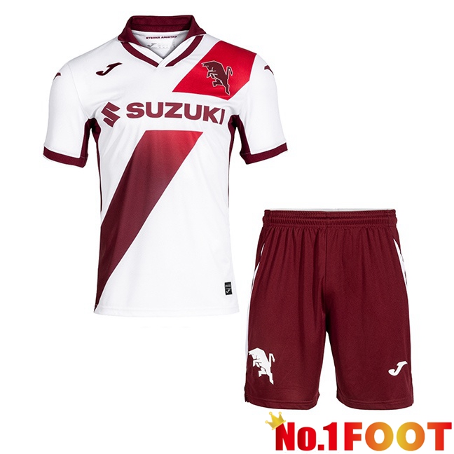 Torino FC Kids Away Soccer Jersey White 2026/2027