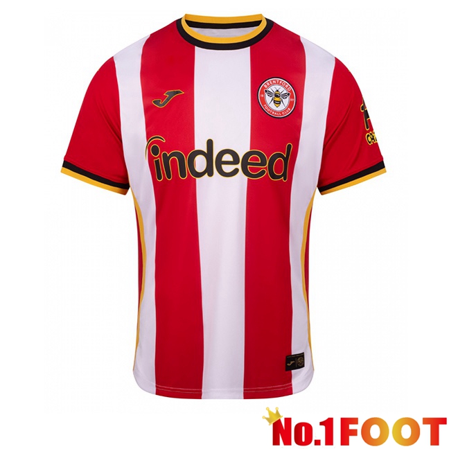 Brentford FC Home Soccer Jersey Red White 2026/2027