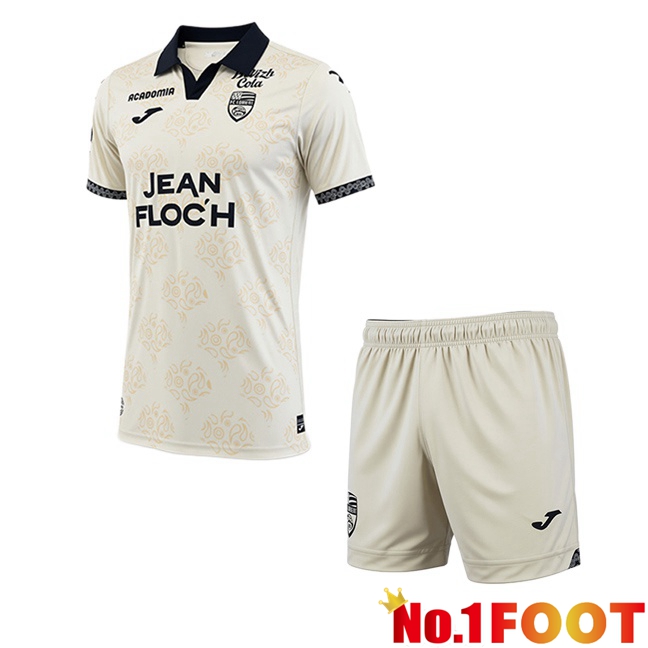 FC Lorient Kids Away Soccer Jersey Yellow 2026/2027