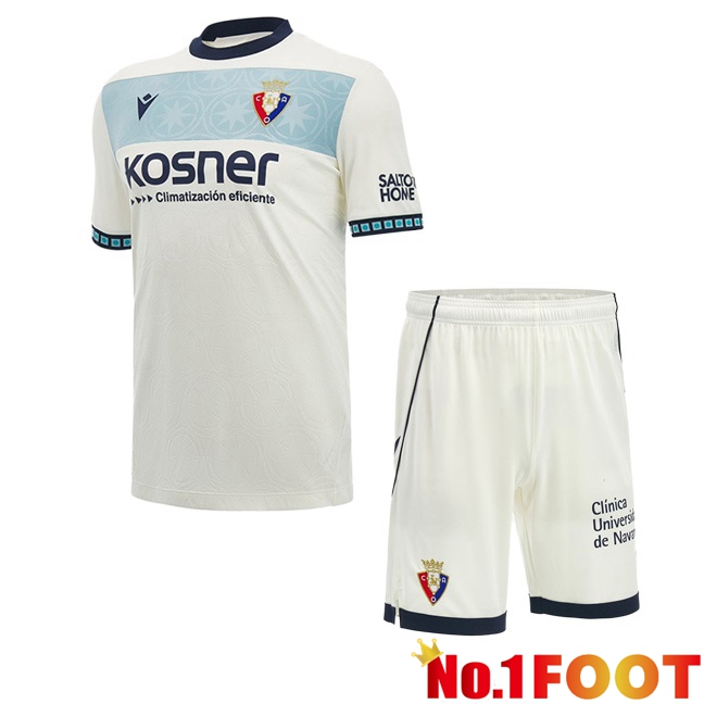 CA Osasuna Kids Away Soccer Jersey White 2026/2027