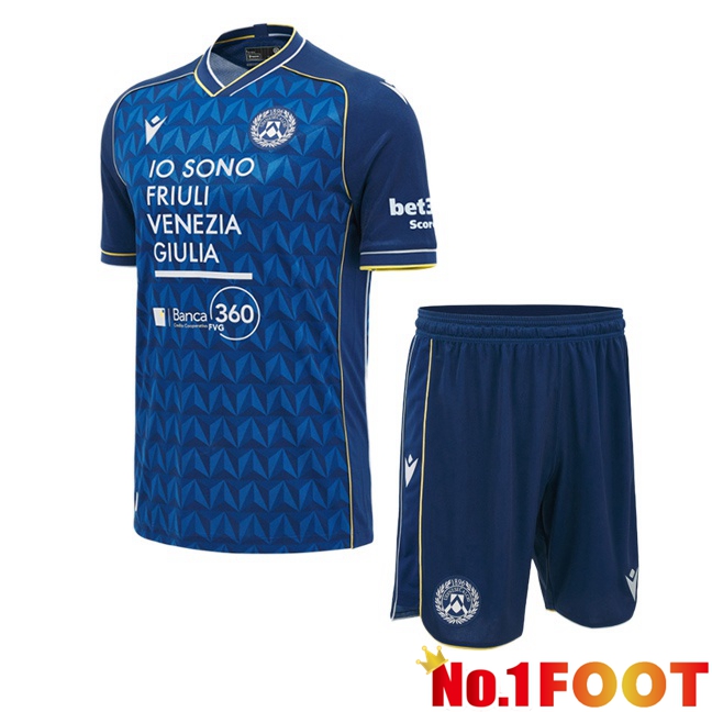Udinese Calcio Kids Away Soccer Jersey Blue 2026/2027