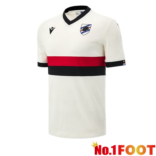 UC Sampdoria Away Soccer Jersey White 2026/2027
