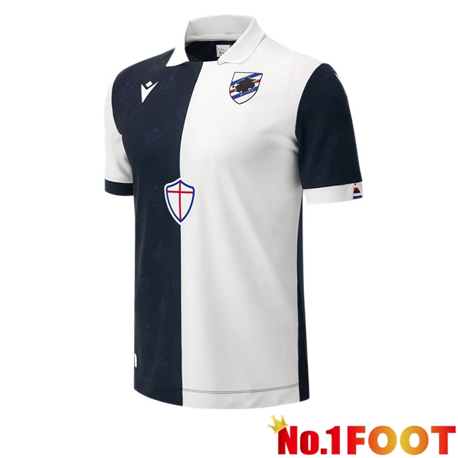 UC Sampdoria Third Soccer Jersey White Blue Royal 2026/2027