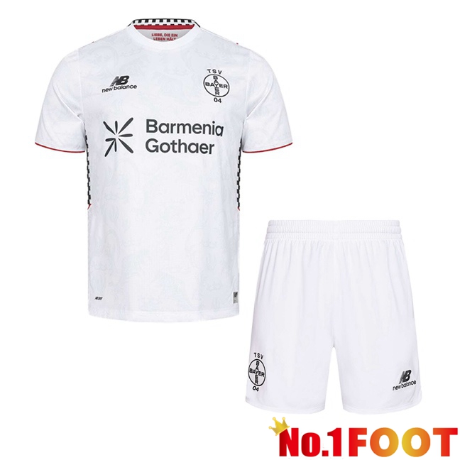 Bayer 04 Leverkusen Kids Third Soccer Jersey White 2026/2027