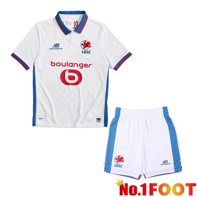 Lille OSC Kids Away Soccer Jersey White 2026/2027