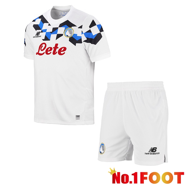 Atalanta Kids Away Soccer Jersey White 2026/2027