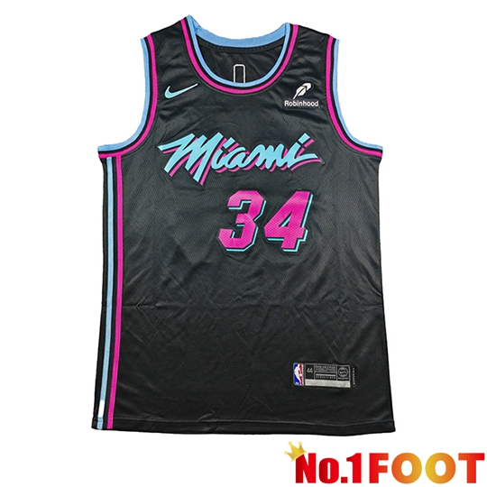 Miami Heat (ANTETOKOUNMPO #34) Soccer Jersey 2026/27 Black