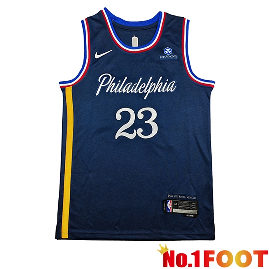 Philadelphia 76ers (JAMES #23) Soccer Jersey 2026/27 Blue Marine