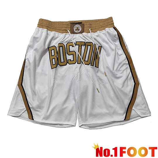 Boston Celtics Shorts NBA 2026/27 White/Yellow