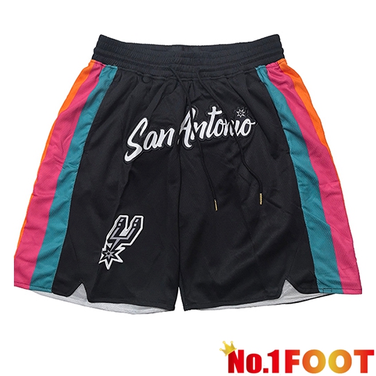 San Antonio Spurs Shorts NBA 2026/27 Black/Blue/Red