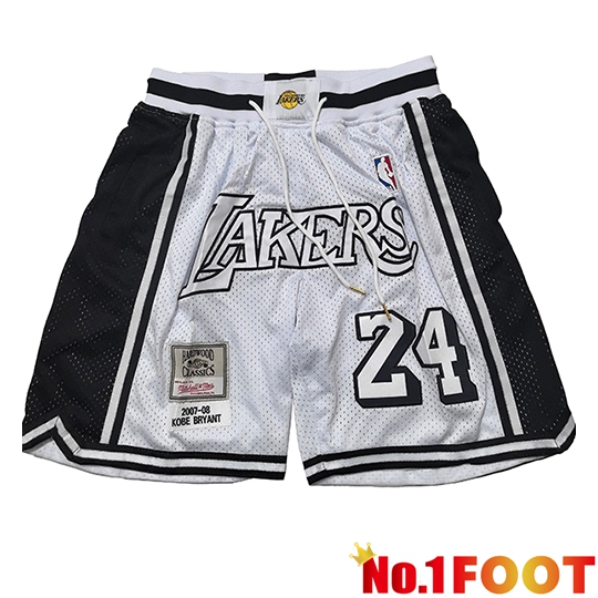 Los Angeles Lakers Shorts NBA 2026/27 White/Black