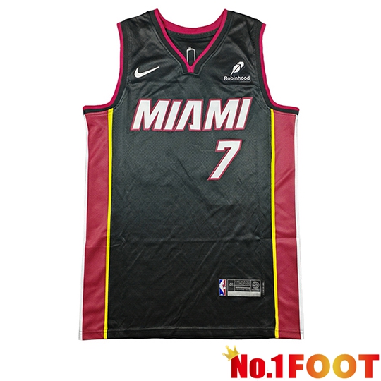 Miami Heat (ANTETOKOUNMPO #7) Soccer Jersey 2026/27 Black/Red