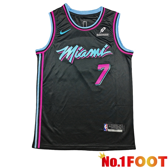 Miami Heat (ANTETOKOUNMPO #7) Soccer Jersey 2026/27 Black