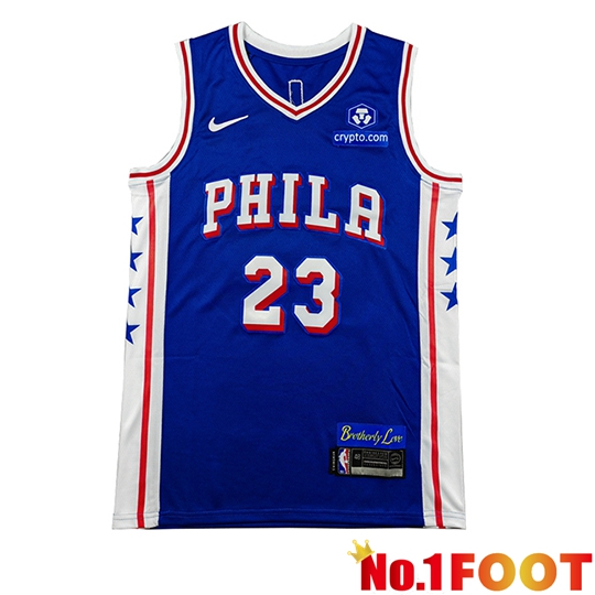Philadelphia 76ers (JAMES #23) Soccer Jersey 2026/27 Blue/White/Red