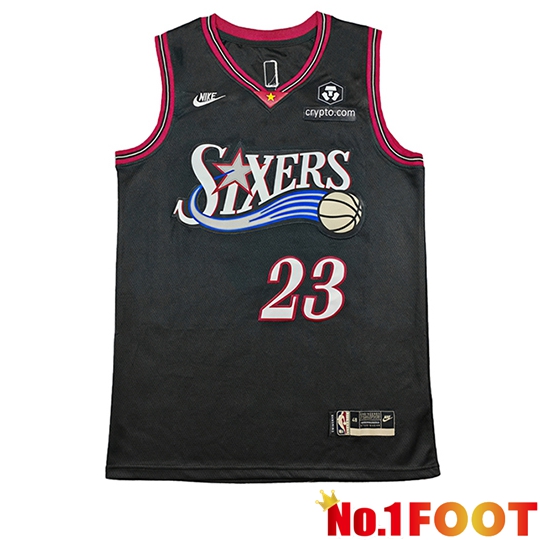 Philadelphia 76ers (JAMES #23) Soccer Jersey 2026/27 Black/Red