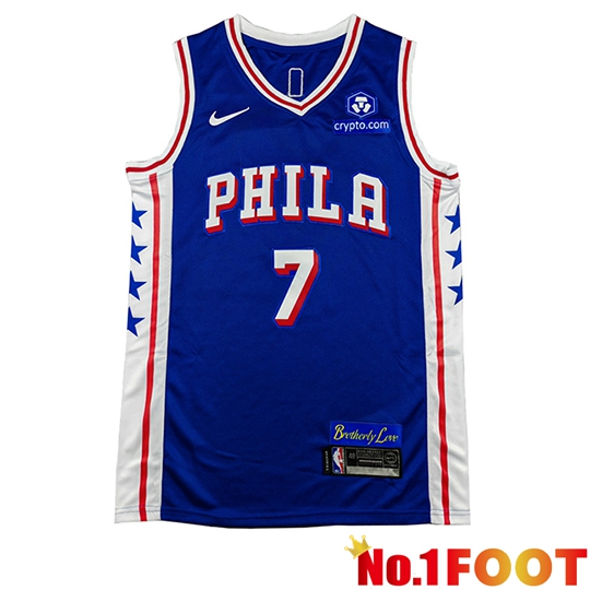 Philadelphia 76ers (BROWN #7) Soccer Jersey 2026/27 Blue/White/Red