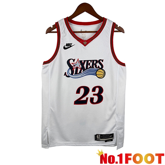 Philadelphia 76ers (JAMES #23) Soccer Jersey 2026/27 White