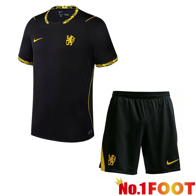 FC Chelsea Kids Away Soccer Jersey Black 2026/2027