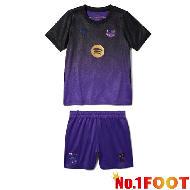 FC Barcelona Kids Away Soccer Jersey Purple Black 2026/2027