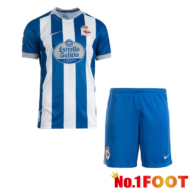Deportivo de La Coruna Kids Home Soccer Jersey Blue White 2026/2027
