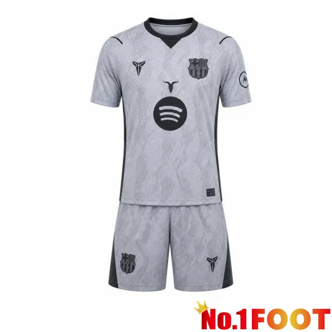 FC Barcelona Kids Goalkeeper Soccer Jersey Grey 2026/2027
