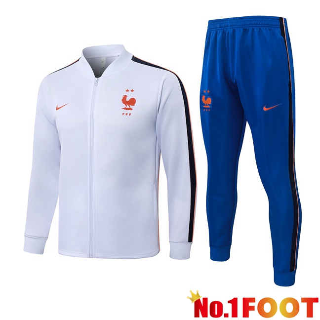 France kit Training Tracksuit - Training Jacket White 2026/2027