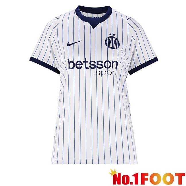 Inter Milan Women Away Soccer Jersey White 2026/2027