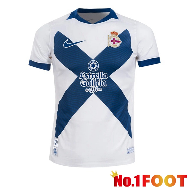 Deportivo de La Coruna Third Soccer Jersey White Blue 2026/2027