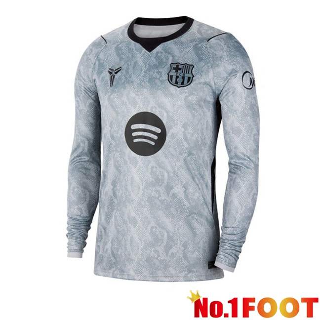 FC Barcelona Goalkeeper Soccer Jersey Long sleeve Grey 2026/2027