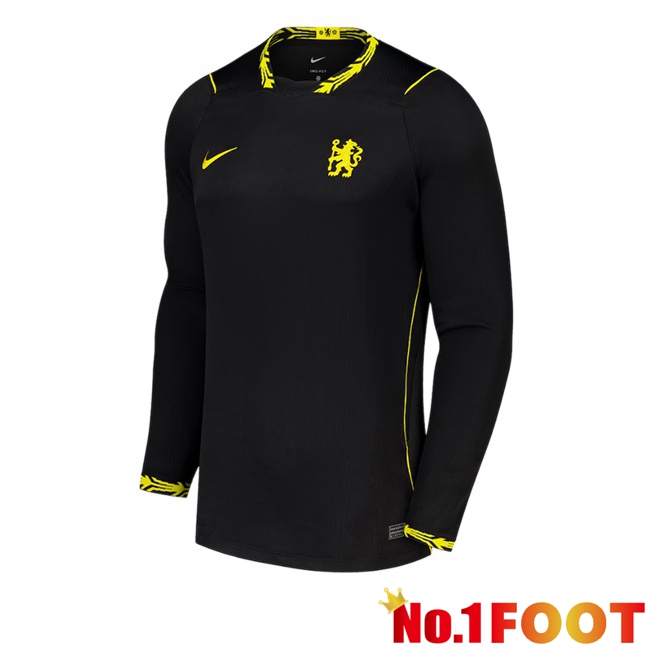 FC Chelsea Away Soccer Jersey Long sleeve Black 2026/2027