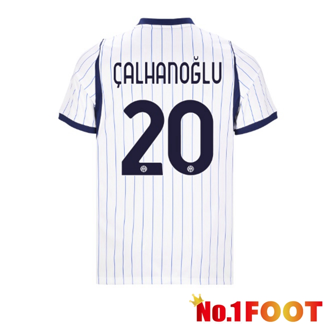 Inter Milan (ÇALHANOĞLU 20) Away Soccer Jersey White 2026/2027