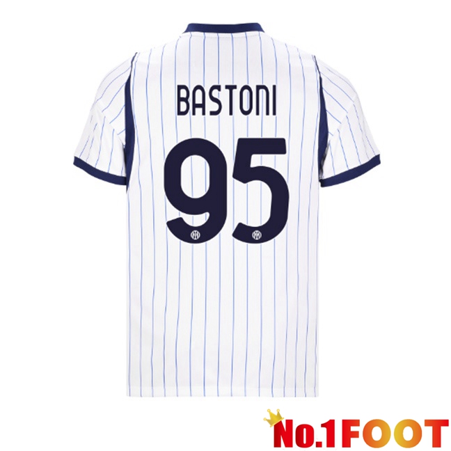 Inter Milan (BASTONI 95) Away Soccer Jersey White 2026/2027
