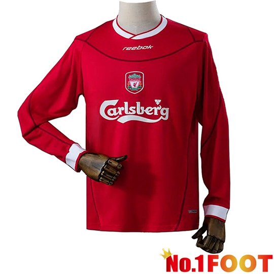 FC Liverpool Retro Home Soccer Jersey Long sleeve 2002/2004