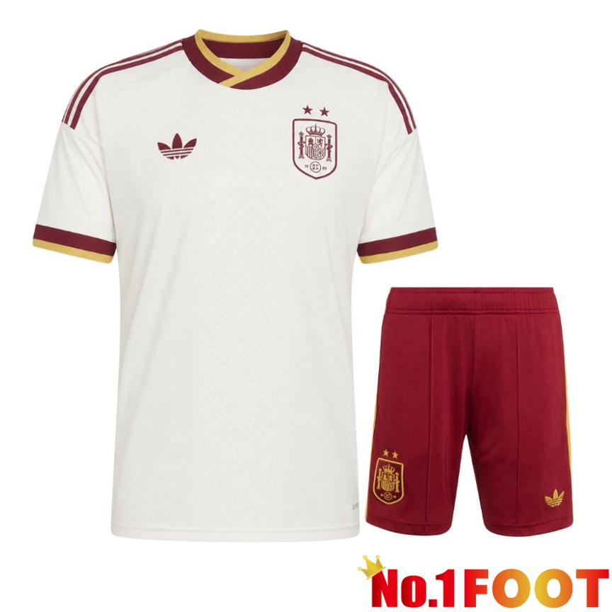 Spain 2 Stars Away kit Soccer Jersey + Shorts 2026/2027