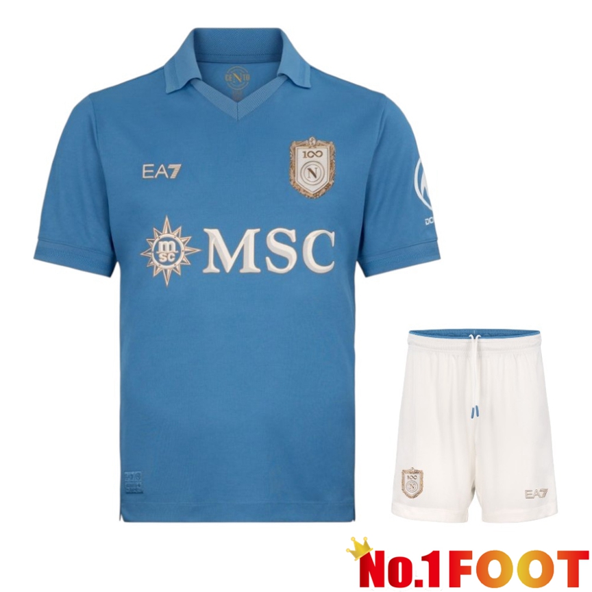 SSC Napoli Home kit Soccer Jersey + Shorts 2026/2027