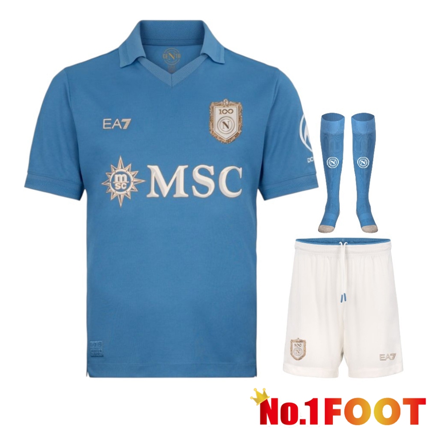 SSC Napoli Home kit Soccer Jersey (Shorts + Socks) 2026/2027