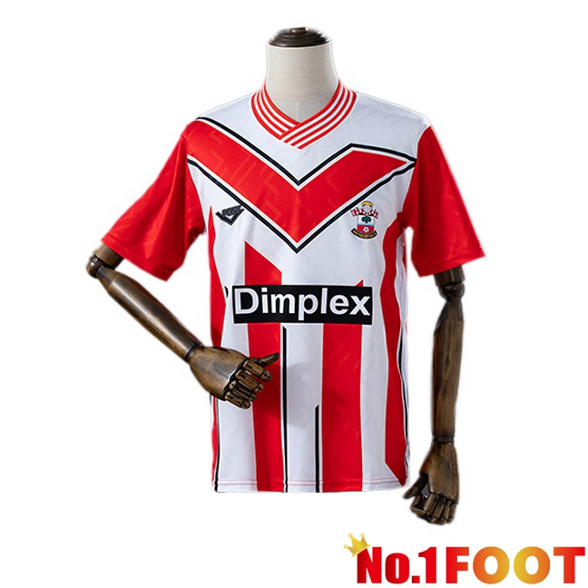 Southampton FC Retro Home Soccer Jersey Red White 1993-1994
