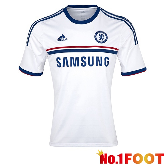 FC Chelsea Retro Away Soccer Jersey White 2013-2014