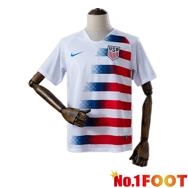 United States Retro Home Soccer Jersey White 2018