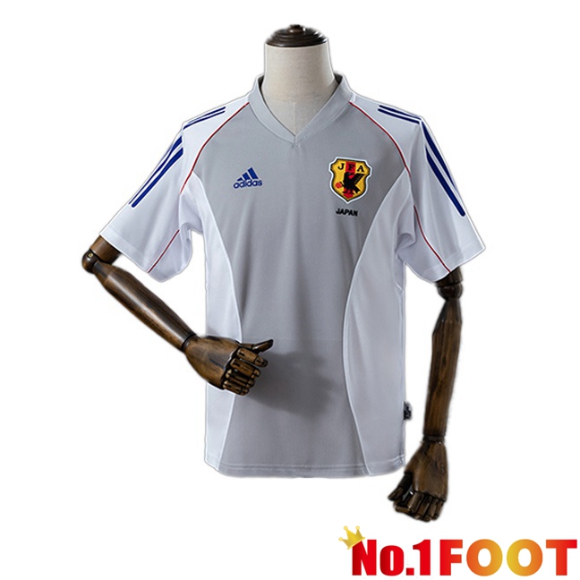 Japan Retro Away Soccer Jersey White 2002