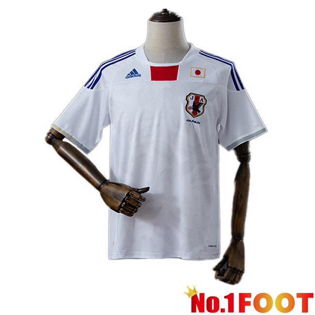 Japan Retro Away Soccer Jersey White 2010