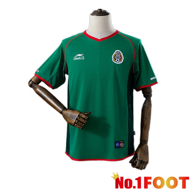 Mexico Retro Home Soccer Jersey Green 2002