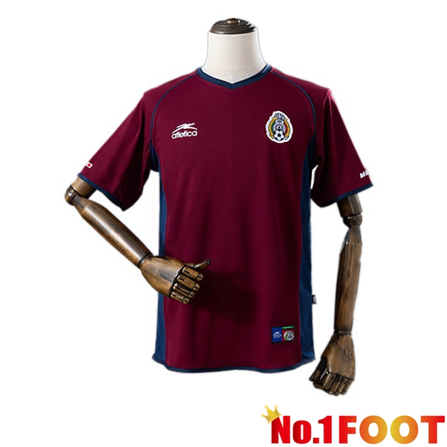 Mexico Retro Third Soccer Jersey Brown 2002