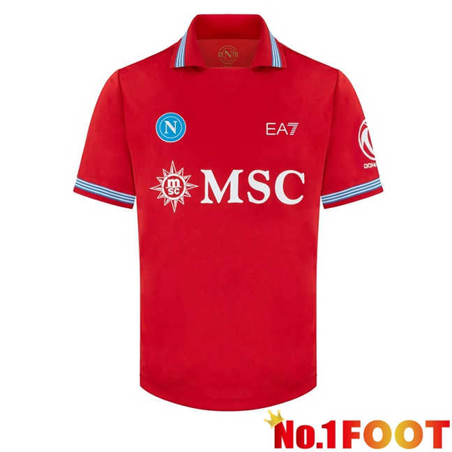 SSC Napoli Third Soccer Jersey Red 2026/2027