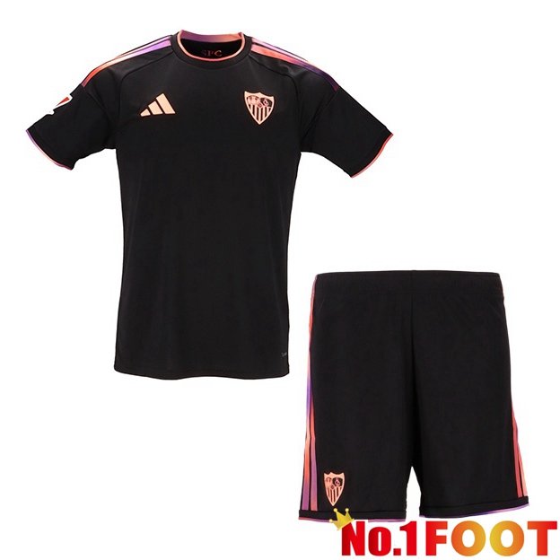 Sevilla FC Kids Third Soccer Jersey Black 2026/2027
