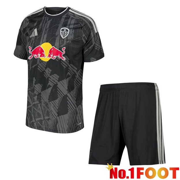 Leeds United Kids Third Soccer Jersey Black 2026/2027