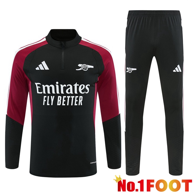 Arsenal kit Training Tracksuit Black Red 2026/2027